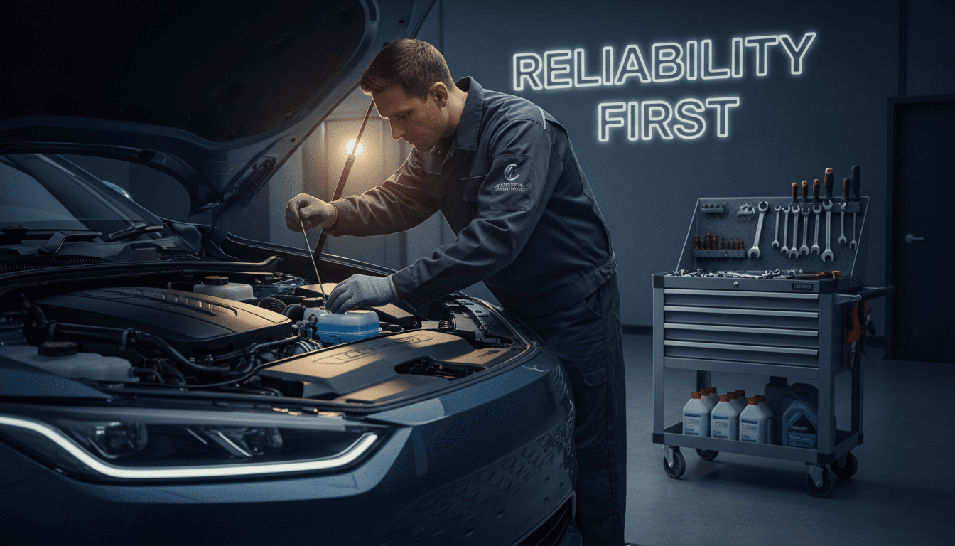 Technician maintaining a NorthStar vehicle