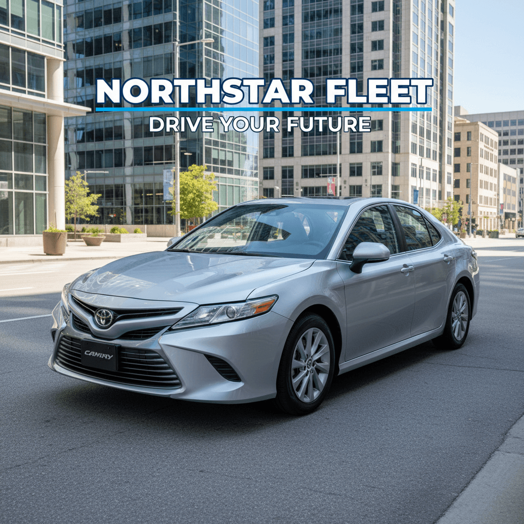 A Toyota Camry parked in a city, ideal for gig economy use